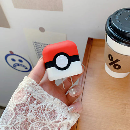 Iphone Charger Case Cover - Pokemon - 4 Piece Set (With Wire Protector)