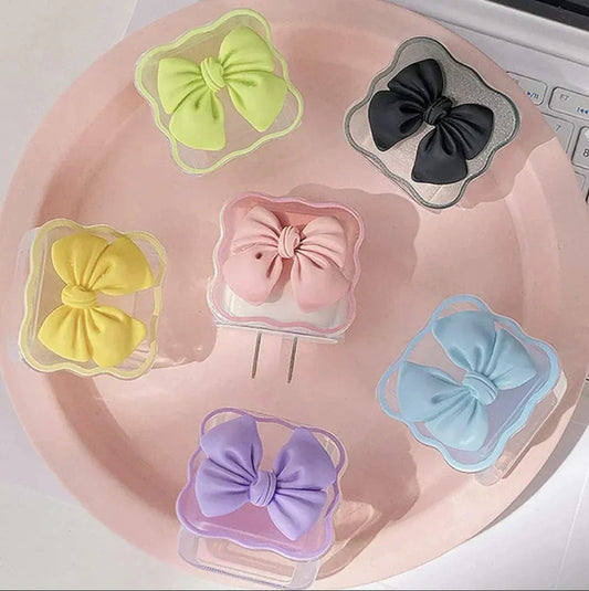 Purple bow Charger Protector