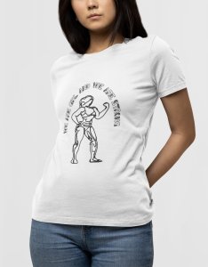 We are Girls - Line Art for Female - Half Sleeves T-shirt