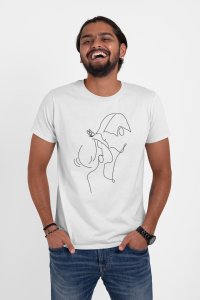 Women And Men - Line Art for Male - Half Sleeves T-shirt