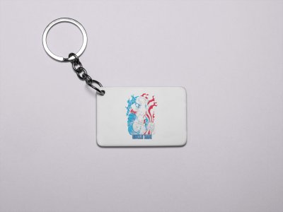 Uncle Sam, Skull Jacket-Printed Acrylic Keychains(Pack Of 2)