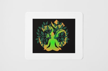 Doing yoga - yoga themed mousepads