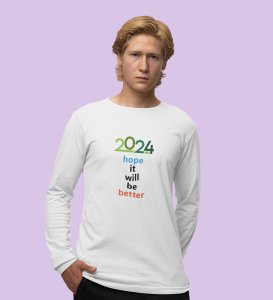 Postive Vibes: Good Vibes DesignedFull Sleeve T-shirt White Unique Gift For New Year Boys Girls