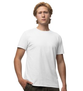 Why The Regret Wings White Round Neck Cotton Half Sleeved Mens TShirt with Printed Graphics