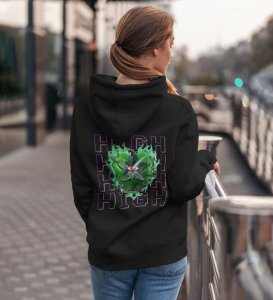 Feel Good, Look Great  High Spirits Cotton Printed Hoodies For Women