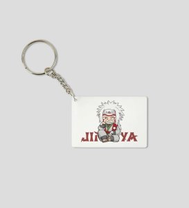 Pervy Sage Jiraya  Printed White Anime Keychains Pack Of 2