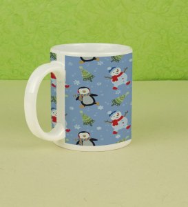 Penguin and Snowman: A Winter Wonderland Full Printed Coffee Mug