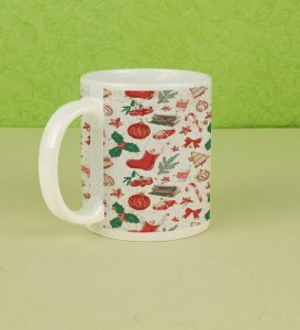 Cozy Christmas Decor and Festive Charm Full Printed Coffee Mug