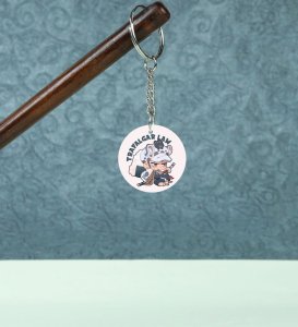 The Surgeon of Death Protects His Rice Cake Anime Printed Round Keychains Pack of 2