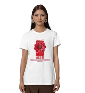 Butterfly Magnet Vibes: Graphic Printed White T-Shirt